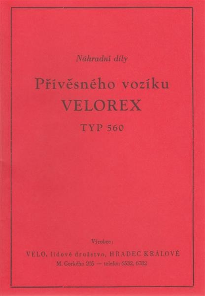 Velorex Typ 560, Ersatzteilkatalog