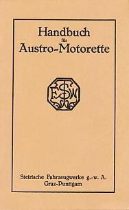 Austro-Motorette, Betriebsanleitung und Ersatzteilkatalog