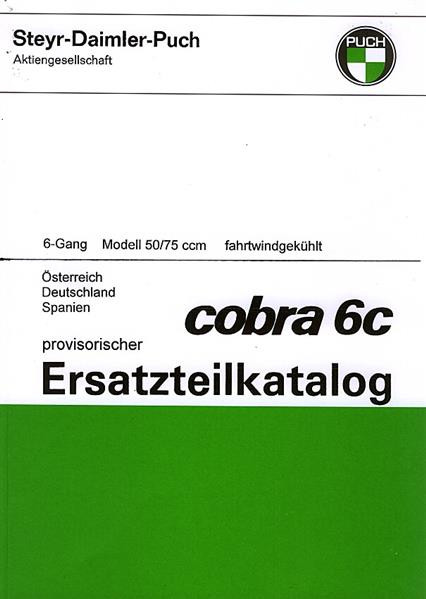 Puch Cobra 6c, Ersatzteilkatalog