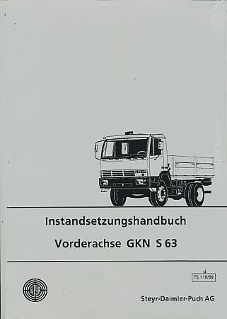 Steyr GKN S 63, Vorderachse, Reparaturanleitung