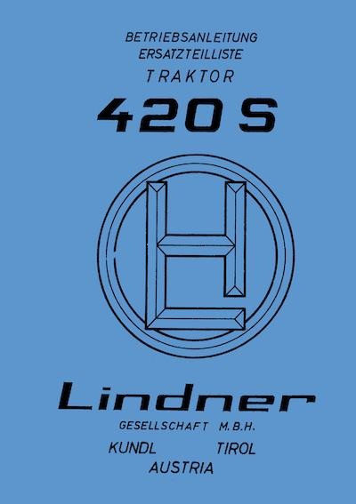 Lindner 420 S (SN und SA - Allrad) Betriebsanleitung und Ersatzteilkatalog