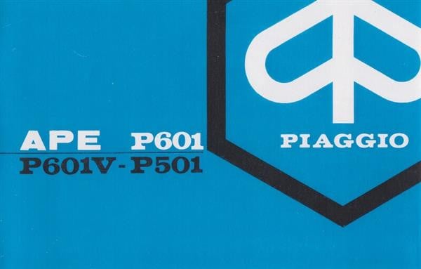 Piaggio Ape Betriebsanleitung