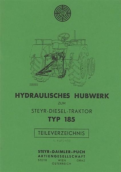 Steyr 185 Hydraulisches Hubwerk Ersatzteilkatalog