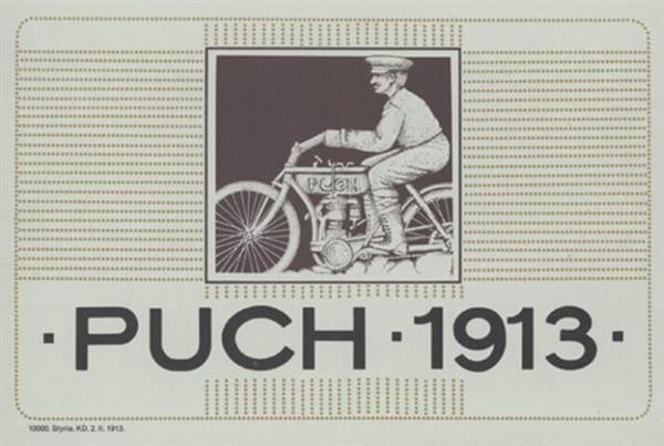 Puch Modelle 1913 Prospekt
