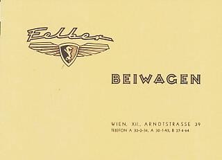 Felber Beiwagen III, Prospekt-Reprint