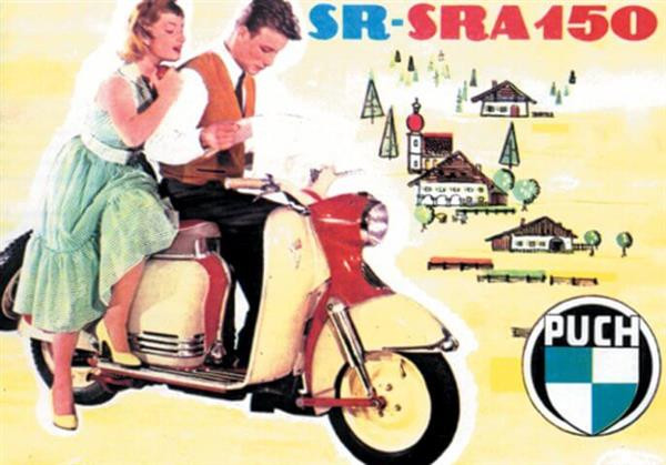 Puch 150 SR, 150 SRA, Prospekt - Farbreproduktion