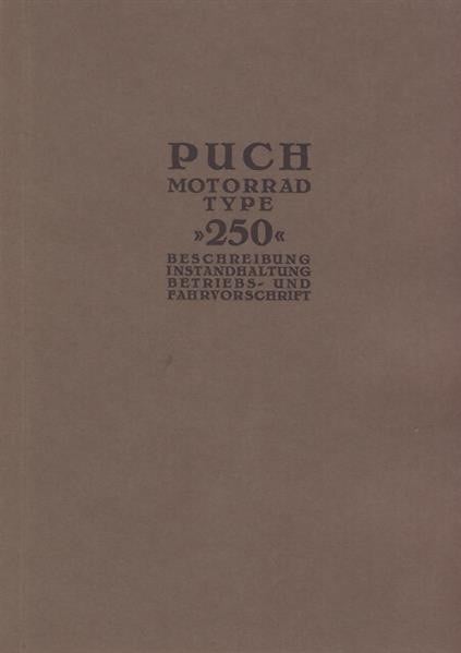 Puch 250 Betriebsanleitung