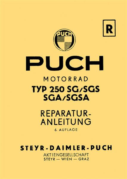 Puch 250 SG, SGS, SGA, SGSA und 250 TF Reparaturanleitung