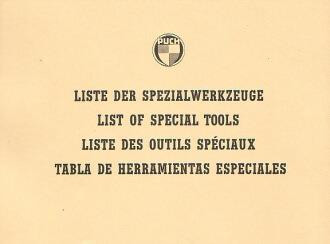 Puch - Liste der Spezialwerkzeuge 1948-1970