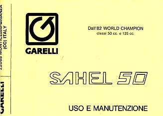Garelli Sahel 50 Uso e Manutenzione