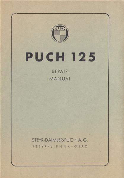 Puch Motorcycle 125T (Touren), Repair Manual