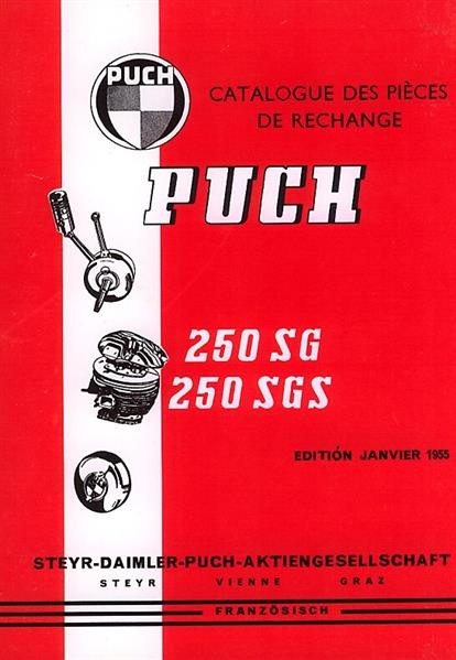 Puch 250 SG, SGS, Catalogue des pièces de Rechange