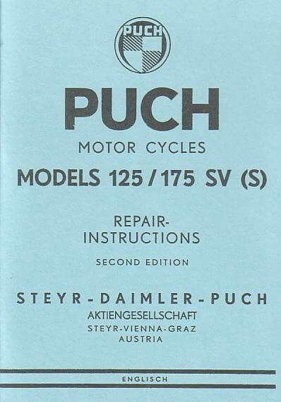 Puch 125/175, SV/SVS Repair Instructions