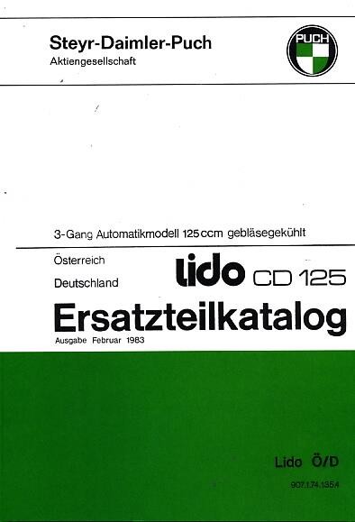 Puch Lido CD 125, Ersatzteilkatalog