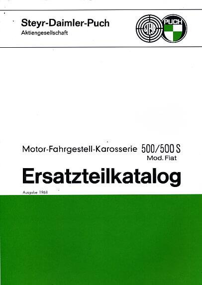 Puch 500 und 500 S Ersatzteilkatalog