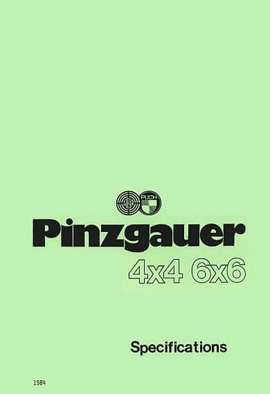 Puch Pinzgauer 4 x 4, 6 x 6, Spezifikation