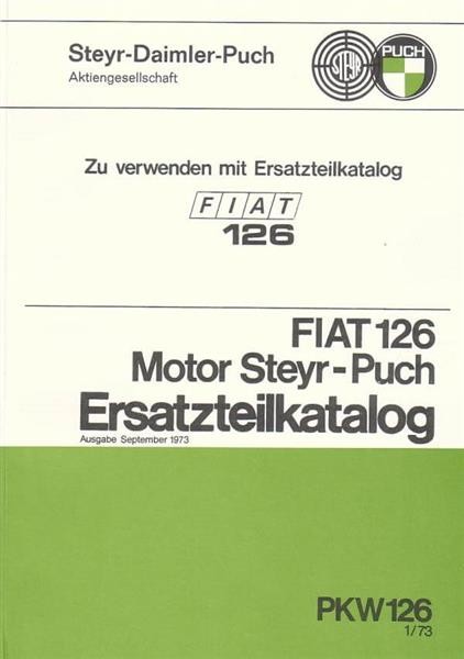 Fiat 126 mit Puch-Motor Ersatzteilkatalog