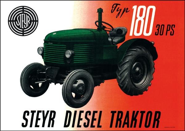 Steyr 180 Traktor Poster