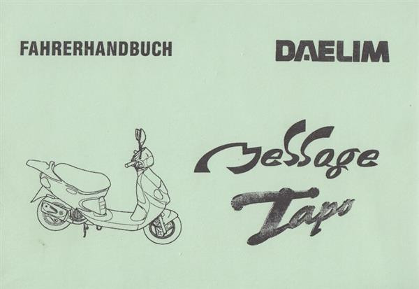 Daelim Message Tapo Fahrerhandbuch