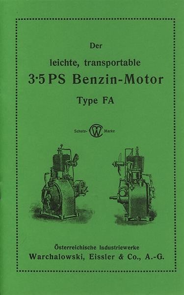 Warchalowski FA Betriebsanleitung und Ersatzteilkatalog