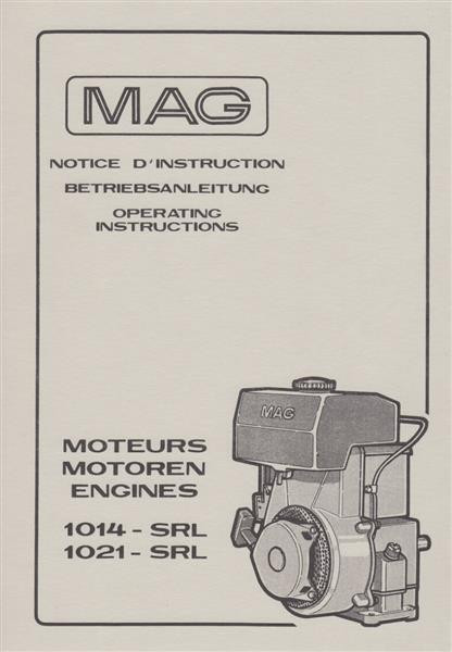 MAG 1014-SRL, 1021-SRL, Betriebsanleitung