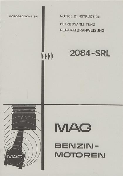 MAG 2084-SRL Betriebsanleitung und Reparatur