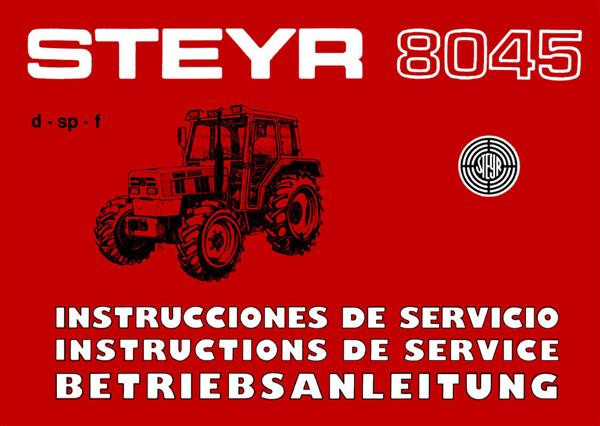 Steyr 8045 Traktor Betriebsanleitung