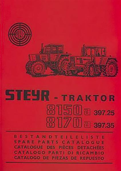 Steyr 8150a und 8170a Traktor Ersatzteilkatalog