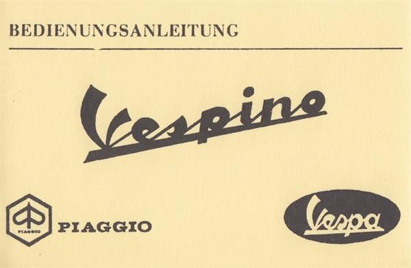 Piaggio Vespa Vespino, Bedienungsanleitung