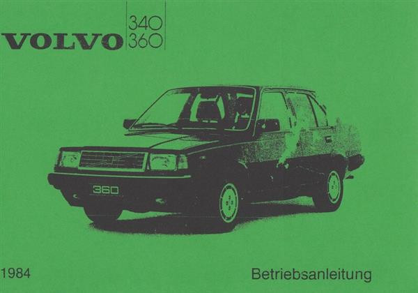 Volvo 340 und 360, Betriebsanleitung