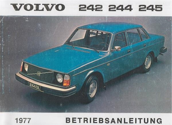 Volvo 242, 244 und 245, Betriebsanleitung