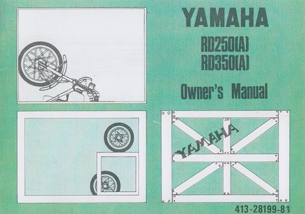 Yamaha RD 250 (A) und RD 350 (A), Owner's Manual