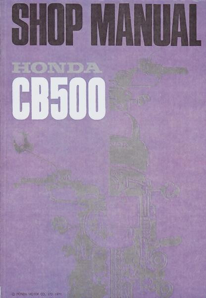 Honda CB500 Four Shop Manual