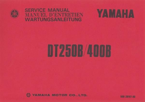 Yamaha DT 250 B und DT 400 B, Wartungsanleitung