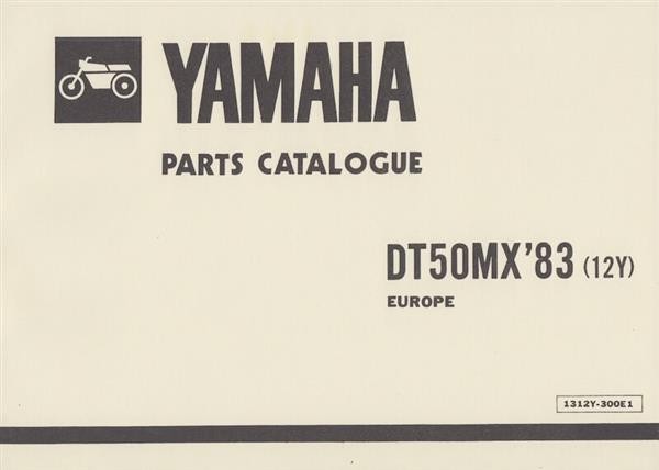 Yamaha DT 50 MX, Parts Catalogue
