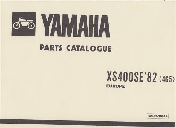 Yamaha XS 400 SE für Europa, Parts Catalogue