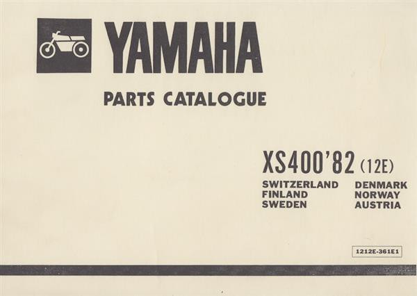 Yamaha XS 400, Parts Catalogue