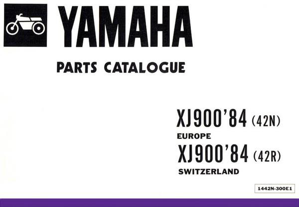 Yamaha XJ 900 für Europa - Schweiz, Parts Catalogue