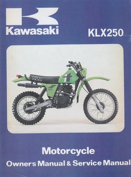 Kawasaki KLX250 Owners & Service Manual