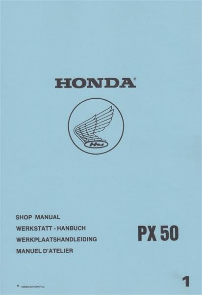 Honda PX50 Werkstatthandbuch