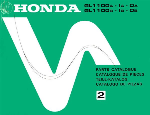 Honda GL1100A GL1100IA GL1100DA GL1100B GL1100IB GL1100DB Teilekatalog