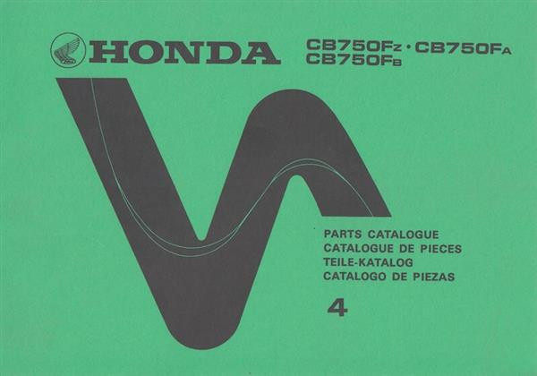 Honda CB750FZ CB750FA CB750FB Teilekatalog