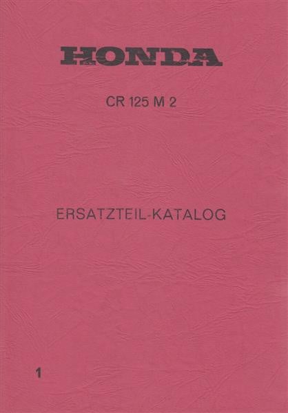 Honda CR125M2 Ersatzteilkatalog