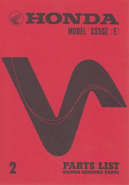 Honda SS50Z (E) Parts List