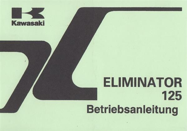 Kawasaki Eliminator 125 (BN 125-A1), Betriebsanleitung