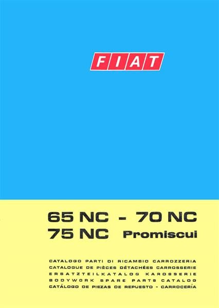 Fiat 65NC - 70NC, 75NC Promiscui, Ersatzteilkatalog (Karosserie)