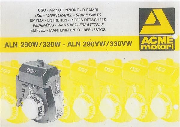 ACME Motoren ALN 290W/330W und 290VW/330 VW, Betriebsanleitung