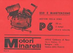 Moto Minarelli P 6 – Betriebsanleitung