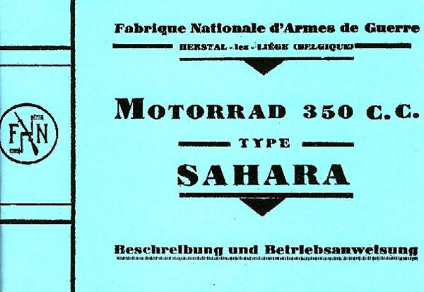 FN 350 Typ Sahara Betriebsanleitung