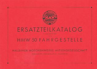 HMW 50 ccm, Ersatzteilkatalog Fahrgestell